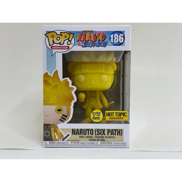 Funko Pop 186 Naruto Six Path Glow in the Dark Hot Topic Exclusive - Picture 1 of 14